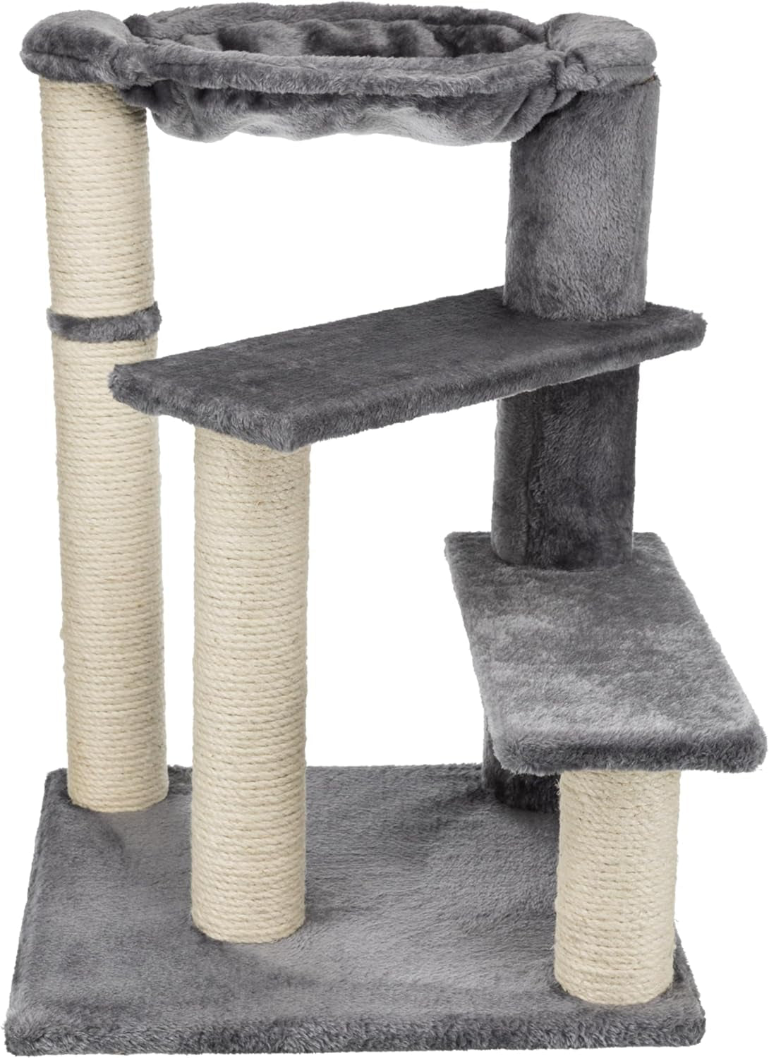 trixie-baza-senior-cat-tree-with-hammock-and-steps-scratching-posts-cat-playground-gray-medium