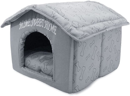 Best Pet Supplies Cat Bed for Indoor Cat, Domed Tent House with Removable Pillow, Covered Cat Cave for Small Dog, Puppies and All Breeds of Cats - Tan, 19 X 19 X H:19"12