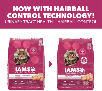 IAMS Proactive Health Urinary Tract Health Dry Cat Food, Chicken, 22 Lb | Veterinarian-Recommended, Real Chicken #1 Ingredient, Reduces Urinary Ph, Antioxidants, Antioxidants for Immune Support8