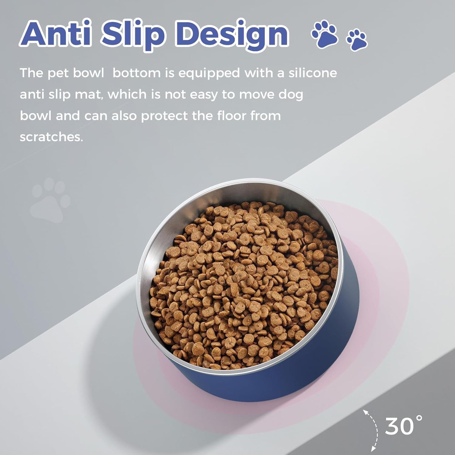 wenbokmin-dog-bowl-stainless-steel-food-and-water-bowl-40oz-blue-non-slip-quiet-bottom-easy-to-clean-dishwasher-safe