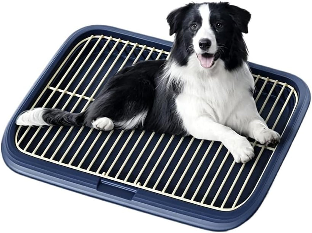 dog-potty-tray-indoor-pet-pee-pad-holder-for-small-medium-dogs-puppy-training-pad-holder-pet-toilet-litter-box-dog-bathroom-tray-housebreaking-potty-supplies-17-72lx12-99wx1-97hgreen