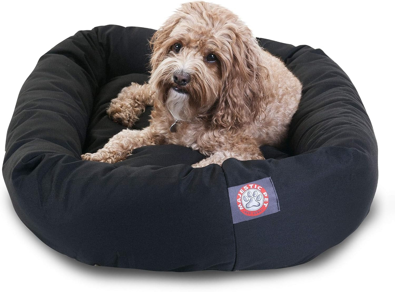 majestic-pet-40-inch-bagel-calming-dog-bed-washable-cozy-soft-round-dog-bed-with-spine-support-for-dogs-to-rest-their-head-fluffy-donut-dog-bed-40x29x9-inch-round-pet-bed-large-blue