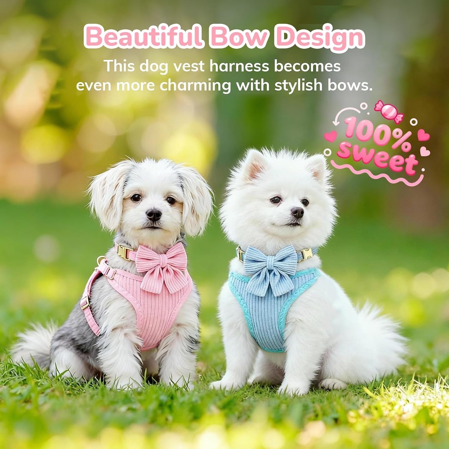 small-dog-collar-harness-and-leash-set-dog-harness-no-pull-with-bowtie-breathable-cotton-adjustable-pet-puppy-harness-easy-walk-dog-harness-s14-18-9