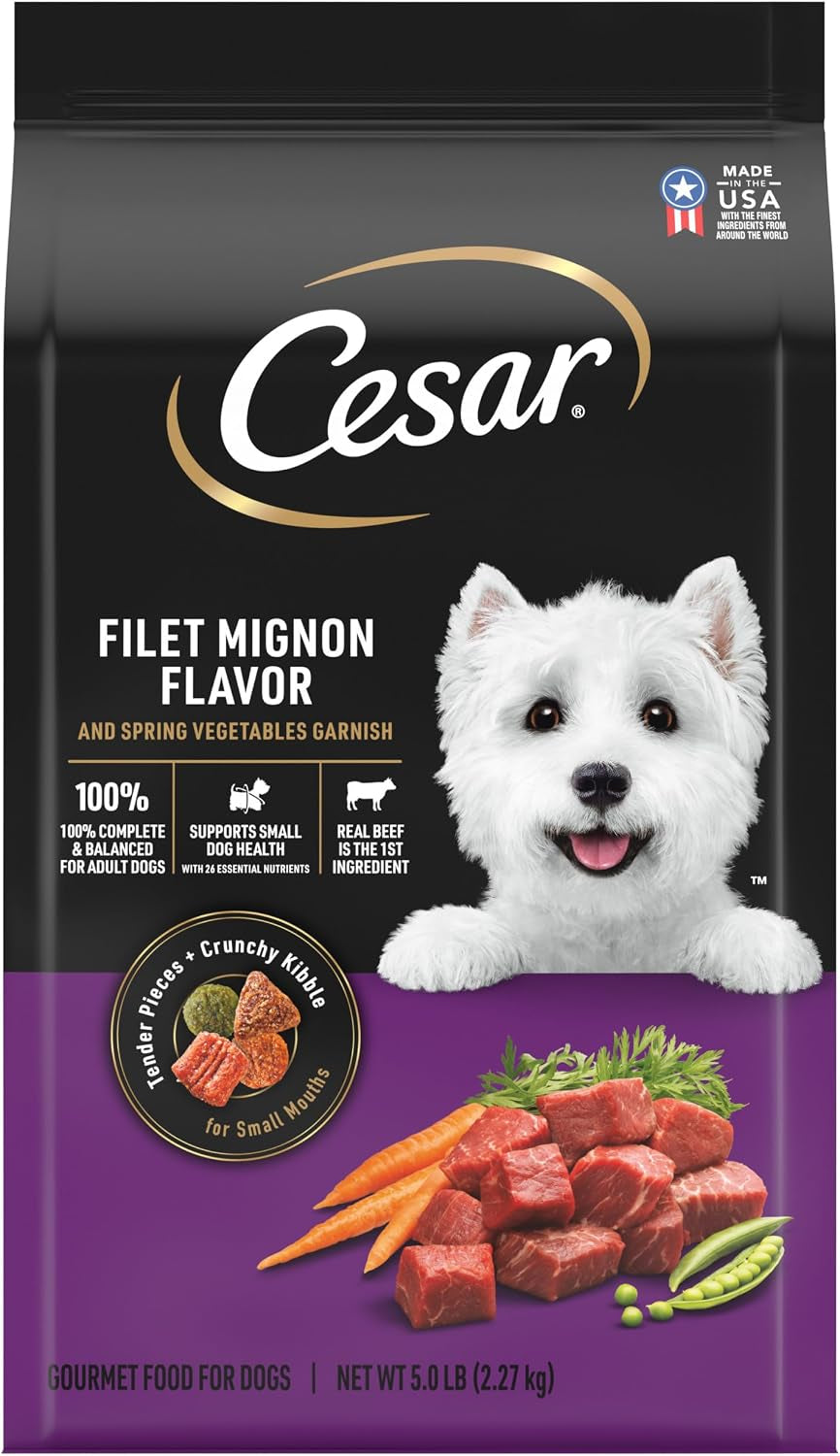 cesar-small-breed-dry-dog-food-filet-mignon-spring-vegetables-12-lb-made-in-usa-real-beef-1-ingredient-26-essential-nutrients-supports-small-breed-health-no-artificial-flavors