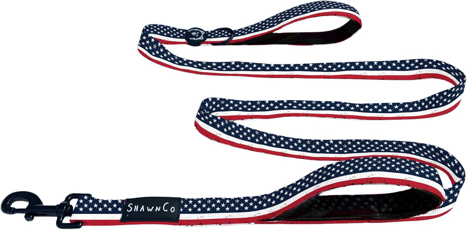 shawnco-dream-walk-dog-leash-premium-nylon-pet-leash-with-soft-neoprene-handle-for-small-medium-and-large-dogs-icy-lilac-m-l-6ft-w-2-handles