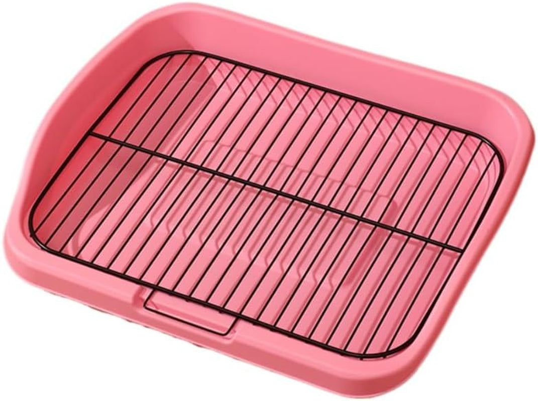 mesh-dog-potty-tray-removable-stable-structure-indoor-outdoor-dog-training-toilet-litter-box-for-small-medium-dogsgrey