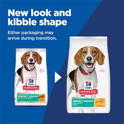 Hill'S Science Diet Adult Perfect Weight Small Bites Dry Dog Food | #1 Veterinarian Recommended, Chicken Recipe, 4 Lb. Bag2