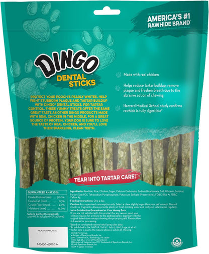 Dingo Dental Sticks Dog Treats with Real Chicken & Parsley, 48 Count | Real Parsley Freshens Breath, Chewing Reduces Tartar & Plaque, Fully Digestible, for Adult Dogs2