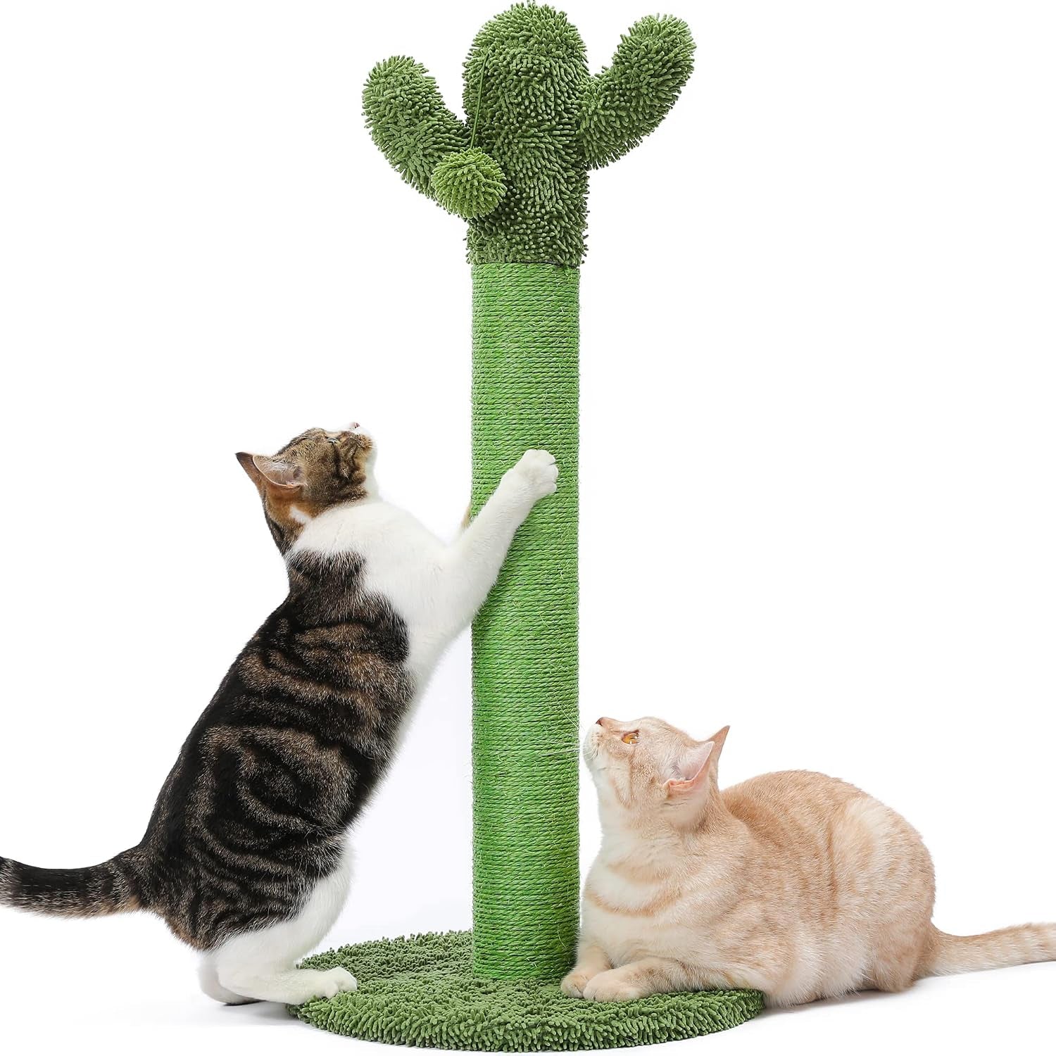 made4pets-cactus-cat-scratching-post-for-indoor-cats-with-plush-ball-25-6-interactive-cactus-cat-scratcher-with-natural-sisal-rope-sturdy-base-and-plush-ball-for-daily-scratching-and-indoor-play