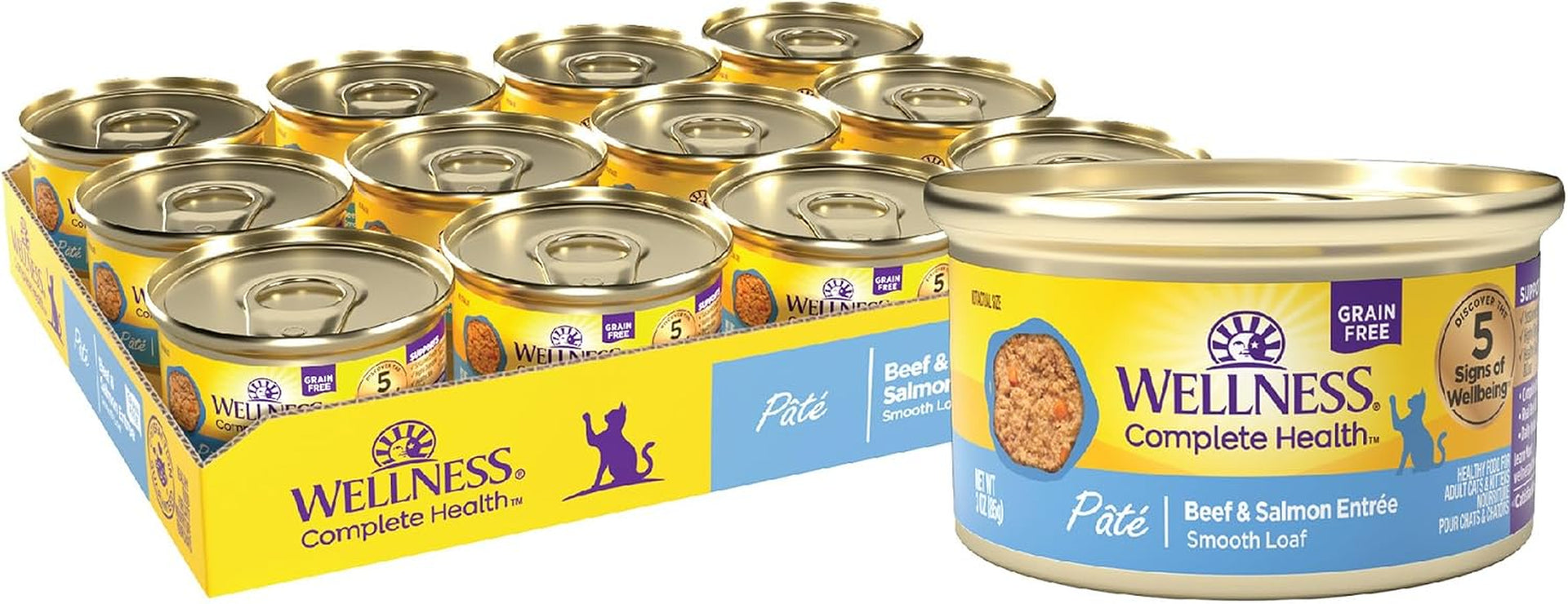 wellness-complete-health-pate-adult-canned-wet-cat-food-natural-protein-rich-grain-free-chicken-entree-recipe-3-oz-pack-of-24-cans