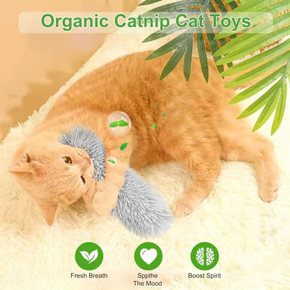 Rishoesu 3 Pcs Interactive Cat Toys Cat Pillows, Soft and Durable Crinkle Sound Catnip Toys, for Indoor Cats Funny Kitten Toys Exercise4