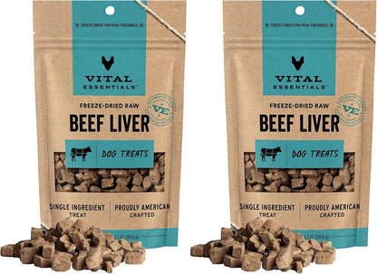 Vital Essentials Freeze Dried Dog Treats | Beef Liver, Single Ingredient | Premium Quality | Grain Free Training Treats for Dogs, 2.1 Oz Bag13