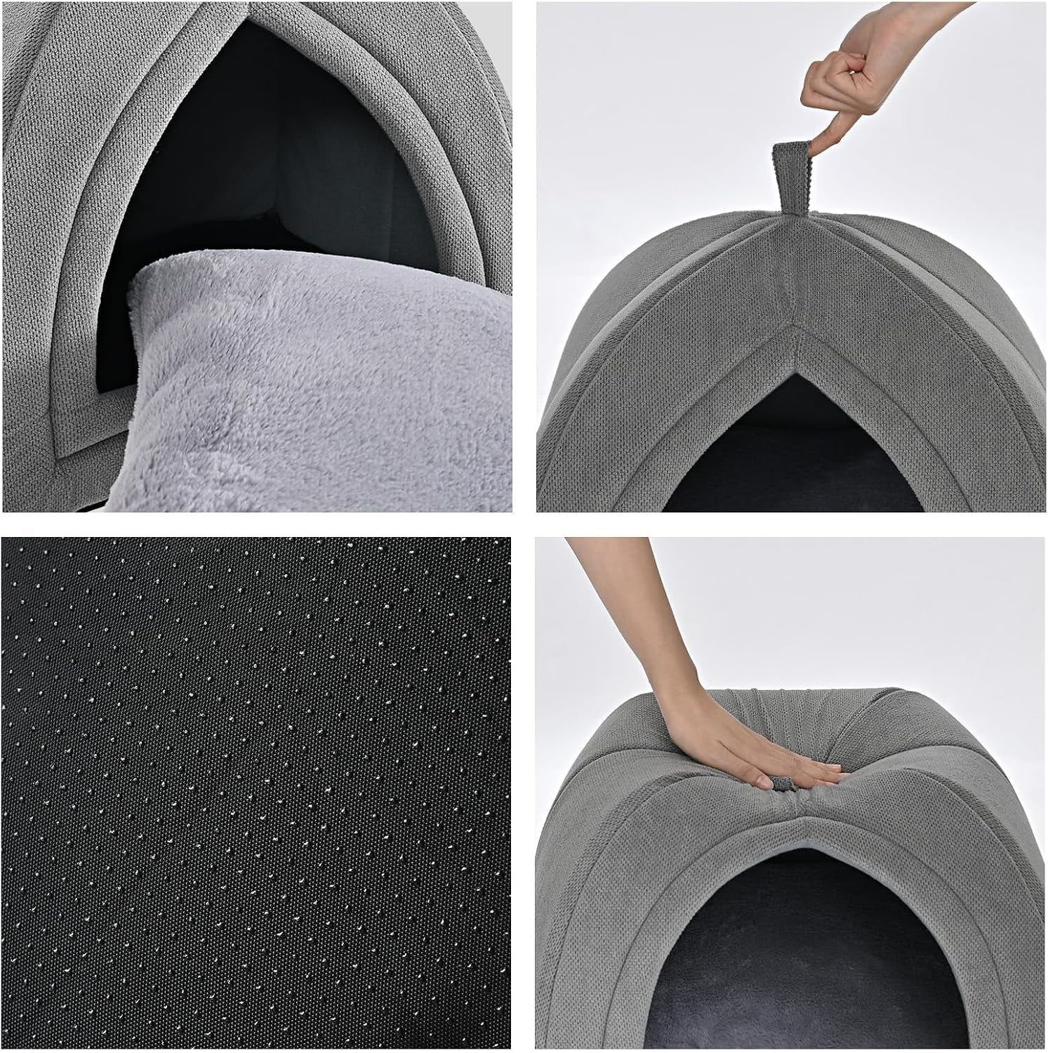 amazon-basics-cat-cave-bed-2-in-1-foldable-house-for-indoor-cats-with-washable-cushion-and-non-slip-base-17-5-x-17-5-inches-large-lightgray