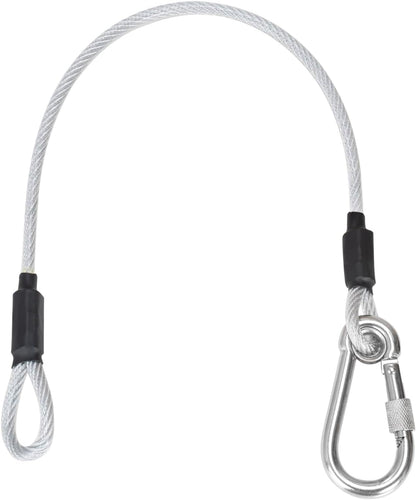Chew Proof Dog Leash - 2Pack Metal Cable Lead,No Tangle Multiple Dog Leashes for Small and Medium Dogs- Heavy Duty Leash Extender for Collars & Harnesses(2 Pack Black, 20In/50Cm)13