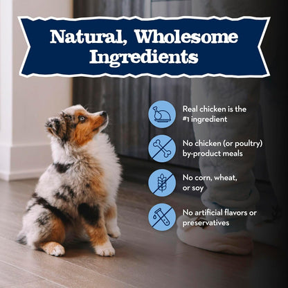 Blue Buffalo Baby Blue Natural Dry Food for Puppies, Healthy Growth Formula with DHA, Savory Chicken Recipe, 4-Lb Bag7