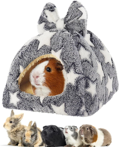 Mygeromon Guinea Pig Bed Rabbit Hideout Cuddle Cup (Strawberry Style) | Washable, Winter, Small Animals Sleeping House, for Ferret, Chinchilla, Bunny9