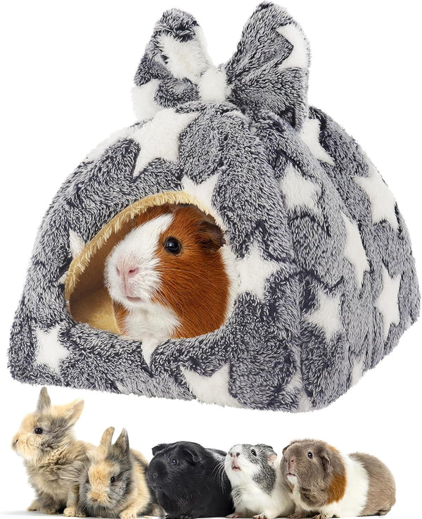 Mygeromon Guinea Pig Bed Rabbit Hideout Cuddle Cup (Strawberry Style) | Washable, Winter, Small Animals Sleeping House, for Ferret, Chinchilla, Bunny9