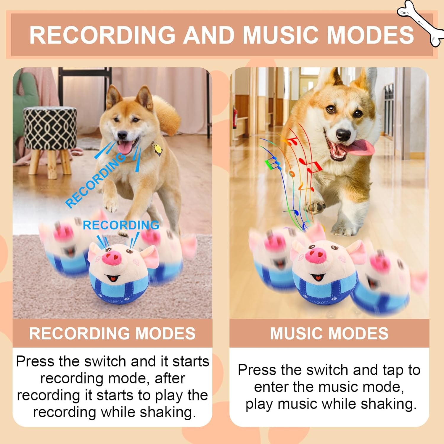 baborui-interactive-dog-toys-pig-jumping-squeaky-dog-toys-with-recording-and-music-modes-rechargeable-moving-dog-chew-toys-for-small-medium-large-dogs-to-keep-them-busyblue-pig