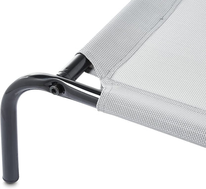 Amazon Basics Cooling Breathable Elevated Dog Bed with Metal Frame for Large Dogs, 51" X 31" X 8", Grey4