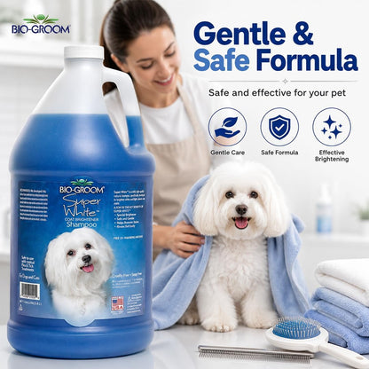 Bio-Groom Super Whitening Dog Shampoo - Whitening Pet Shampoo, Dog Bathing Supplies, Puppy Wash, Grooming Supplies, Cruelty-Free - 1 Gallon4