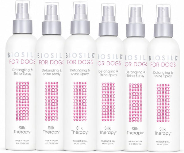 Biosilk for Dogs Silk Therapy Detangling and Shine Protecting Spray, Ph Balanced Leave-In Mist with Silk and Vitamins for Dematting, Paraben-Free, All Coats and Breeds, 8 Fl Oz | Ph-Balanced, Paraben-Free Leave-In Mist with Silk and Vitamins; Dematting Spray for All Coats and Breeds17