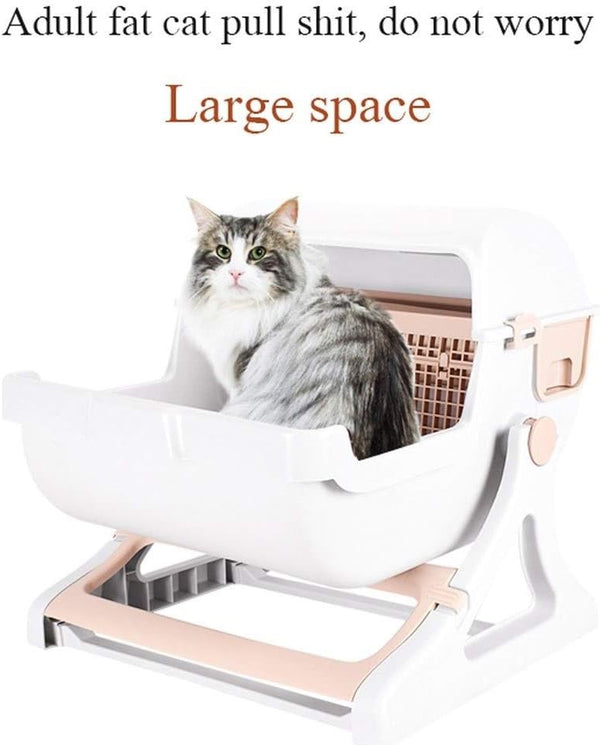 Dog Potty Training Toilet ﻿ Cat Litter Pot Semi-Automatic Extra Large Toilet Semi-Closed New Pet Supplies Anti-Splashing5