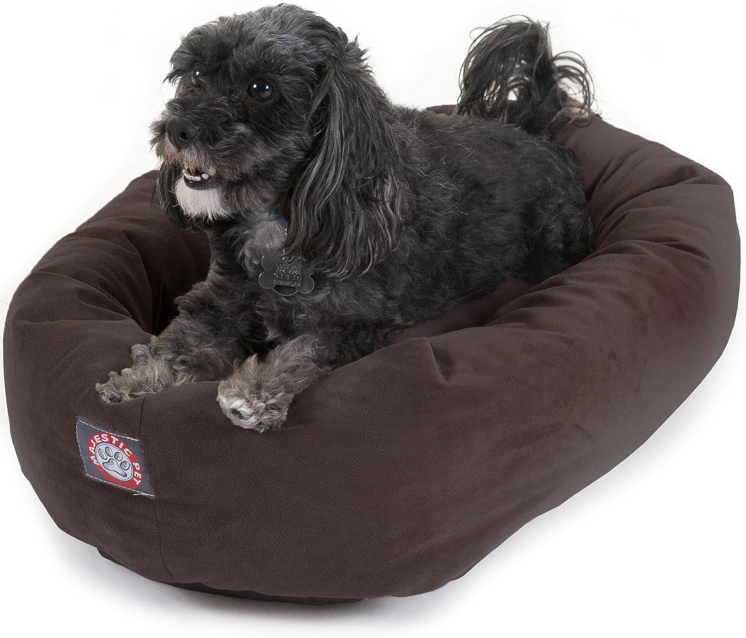 majestic-pet-32-inch-suede-calming-dog-bed-washable-cozy-soft-round-dog-bed-with-spine-support-for-dogs-to-rest-their-head-fluffy-donut-dog-bed-32x23x7-inch-round-pet-bed-medium-sage