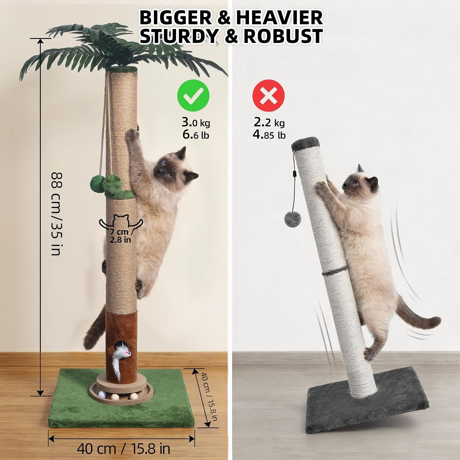 fantasreen-cat-scratching-post-35-tall-with-toy-mouse-for-indoor-cats-green