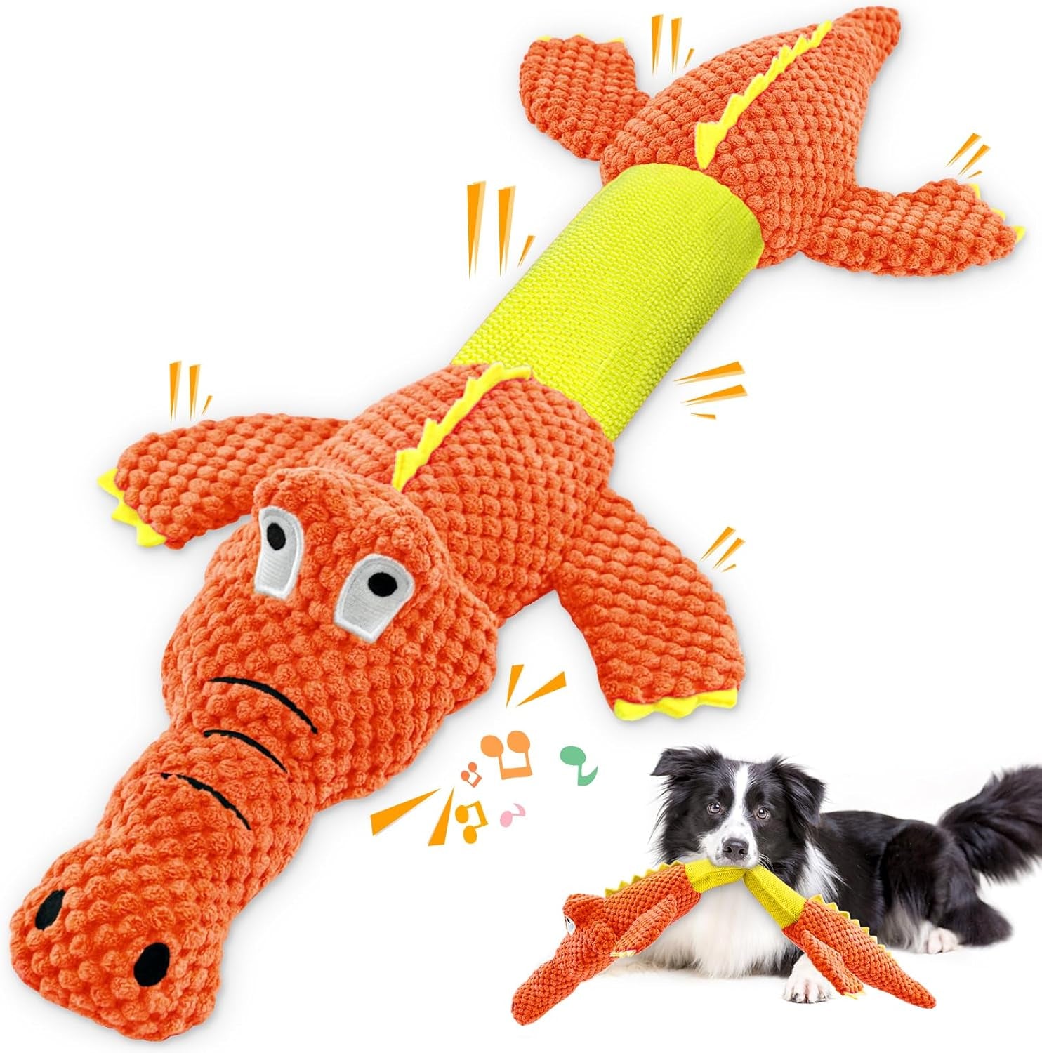 wowbala-dog-squeaky-toys-stretchable-crocodile-for-interactive-tug-of-war-24-31in-plush-chew-toy-with-squeaker-crinkle-paper-pineapple-cotton-ideal-for-puppy-small-medium-dogs-indoor-outdoor-play