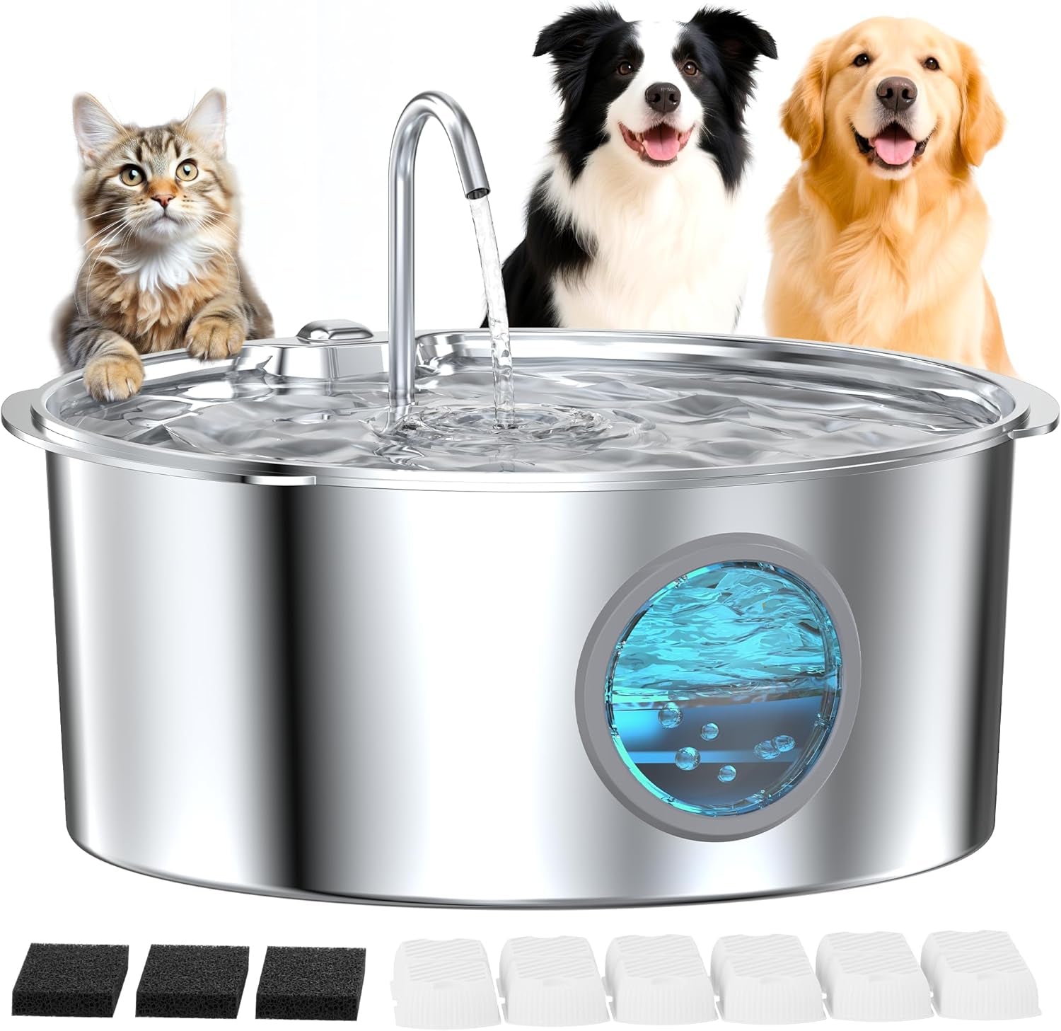pet-water-fountain-for-large-dogs-metal-dog-water-fountain-silent-big-cat-fountains-for-drinking-3-2g-406oz-12l-water-fountain-dog-bowl-inside-grookpet-fountains-with-6-filters-3-sponges