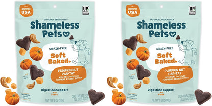Shameless Pets Soft-Baked Dog Treats, Bananas for Bacon | Healthy Treats for Small, Medium & Large Dogs | Skin & Coat Support with Omega-3 & Omega-6 | Grain-Free, Made in USA | 6 Oz8
