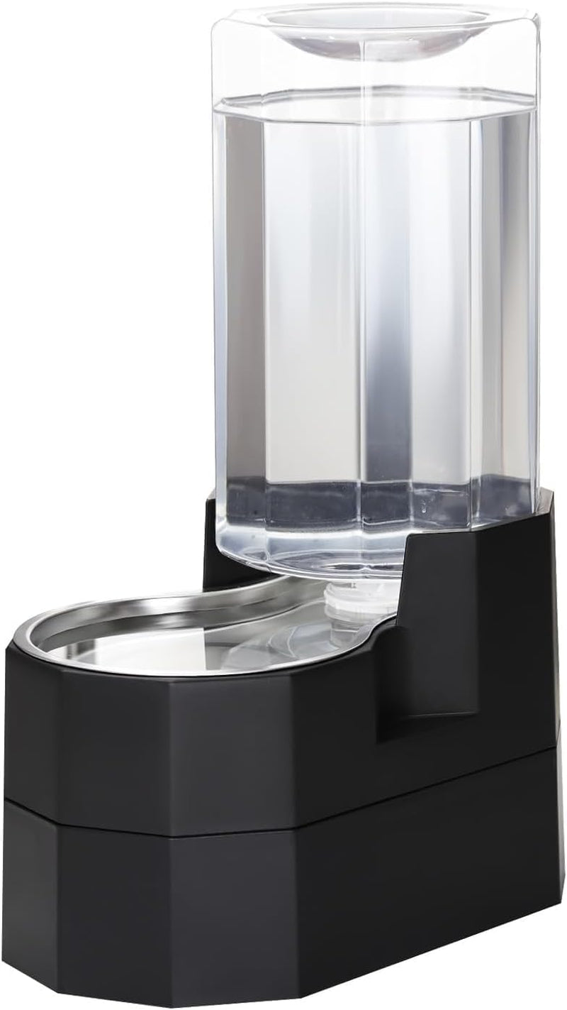 sfozstra-5l-cat-gravity-water-bowl-dispenser-stainless-steel-bowl-no-power-needed-no-filter-required-spill-proof-design-easy-cleaning-cats-small-dogs-home-crate-area-travel