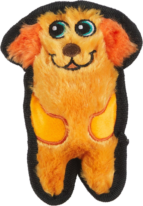 Outward Hound Durablez Minis Stuffing-Free Squeaky Plush Dog Toy for Puppies & Small Dogs - Interactive, Soft yet Tough, No Mess, Jumbo Squeaker, Long-Lasting Play, Dog1
