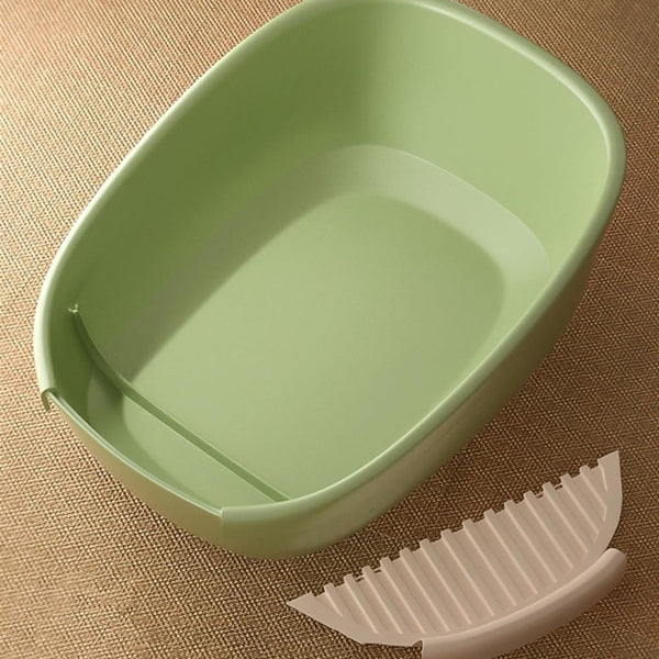 Pet Supplies, Enclosed Cat Litter Box for Large Cats, High Sided XL with Scoop(Green,Medium)4