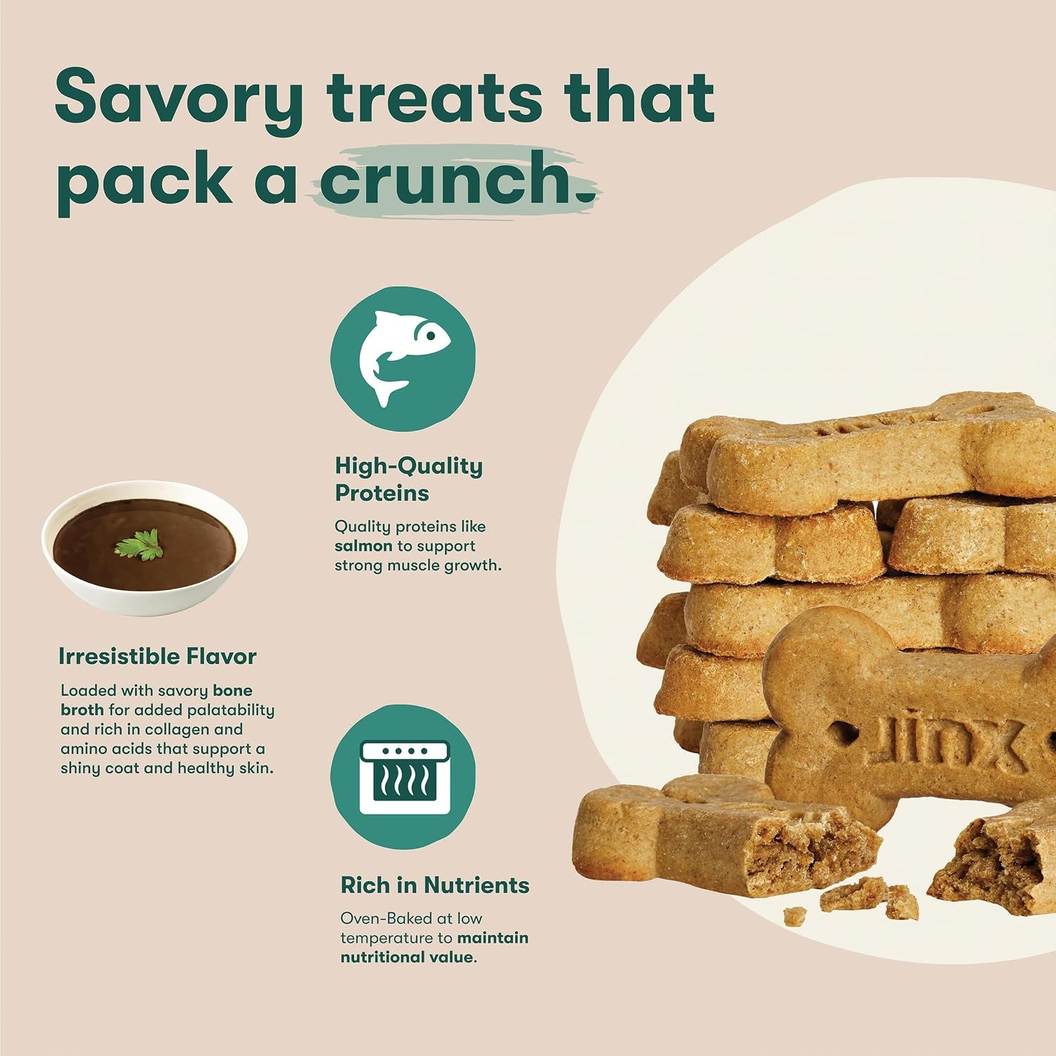 jinx-dog-biscuits-oven-baked-dog-treats-with-salmon-bone-broth-16oz-1-pack-crunchy-healthy-dog-treat-superfood-rich-with-real-salmon-dog-cookies-for-puppies-adults-senior-dogs