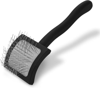 Chris Christensen Big G Dog Slicker Brush for Dogs (Goldendoodles, Labradoodles, Poodles), Groom like a Professional, Fluff Detangle Style, Saves Time Energy, Coral, Large19