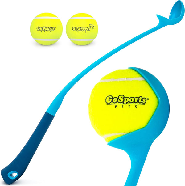 Gosports Pets 24 Inch Dog Ball Launcher - Ergonomic Tennis Ball Thrower for Dogs 20+ Lbs - Includes Tosser and (2) 2.5 Inch Balls for Fetch1