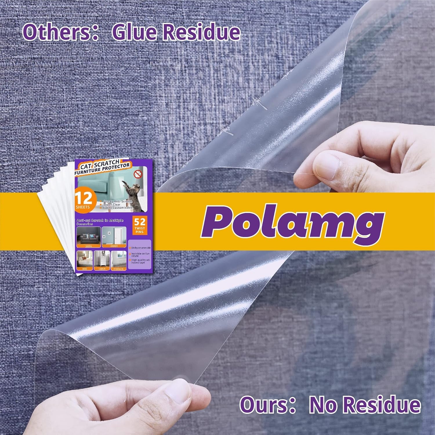 polamg-cat-scratch-furniture-protector-12-pack-clear-sofa-guards-12-clear-sheets-2-sizes-52-twist-pins-self-adhesive-cuttable-not-recommended-leather-faux-leather-velvet-microfiber