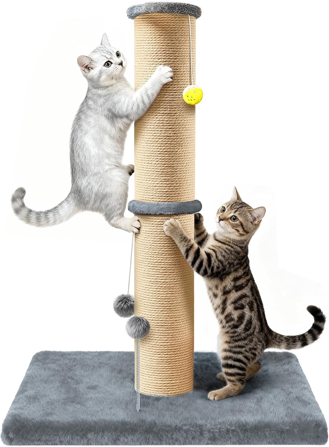 tall-cat-scratching-post-36-inch-large-cat-scratch-post-for-indoor-cats-with-durable-natural-sisal-rope-scratcher-post-tree-kitten-interactive-toy-gray