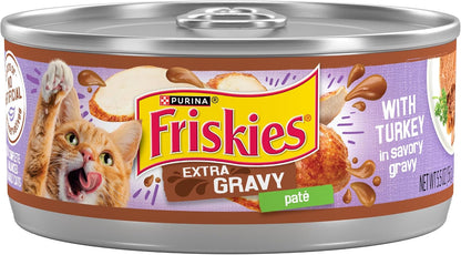 Purina Friskies Wet Cat Food Pate with Turkey in Savory Gravy - (Pack of 24) 5.5 Oz. Cans1