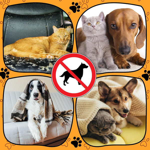 Kigley 2 Pcs Pet Deterrent Mat to Keep Dogs off Couch, Non-Electric Cat & Dog Deterrent Mat Pain Free Couch Covers to Keep Pets off Furniture Bed Indoor (72.05" × 56.30",Cream)4