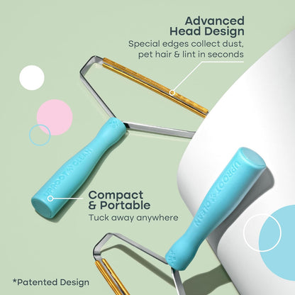 Uproot Clean Pro Pet Hair Removal Tool - Multi-Fabric Edge, Carpet Rake | Reusable Special Dog Hair Remover for Couch, Pet Towers, Rugs, Cat Mats, and Trunks & Much More, Patented Design2