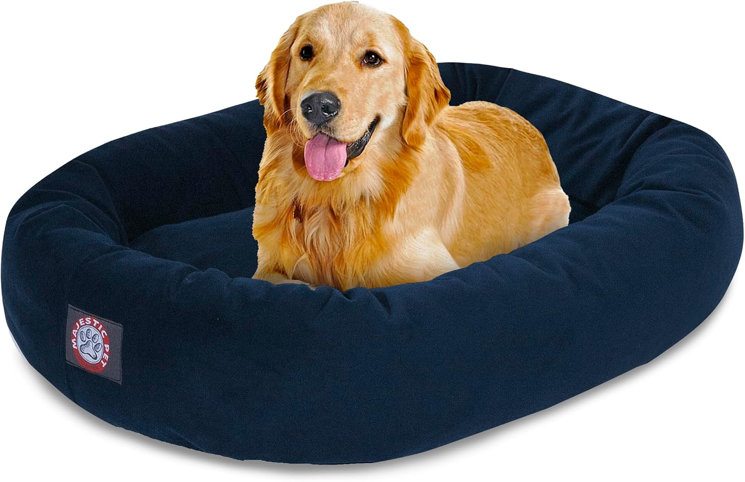 majestic-pet-32-inch-suede-calming-dog-bed-washable-cozy-soft-round-dog-bed-with-spine-support-for-dogs-to-rest-their-head-fluffy-donut-dog-bed-32x23x7-inch-round-pet-bed-medium-sage