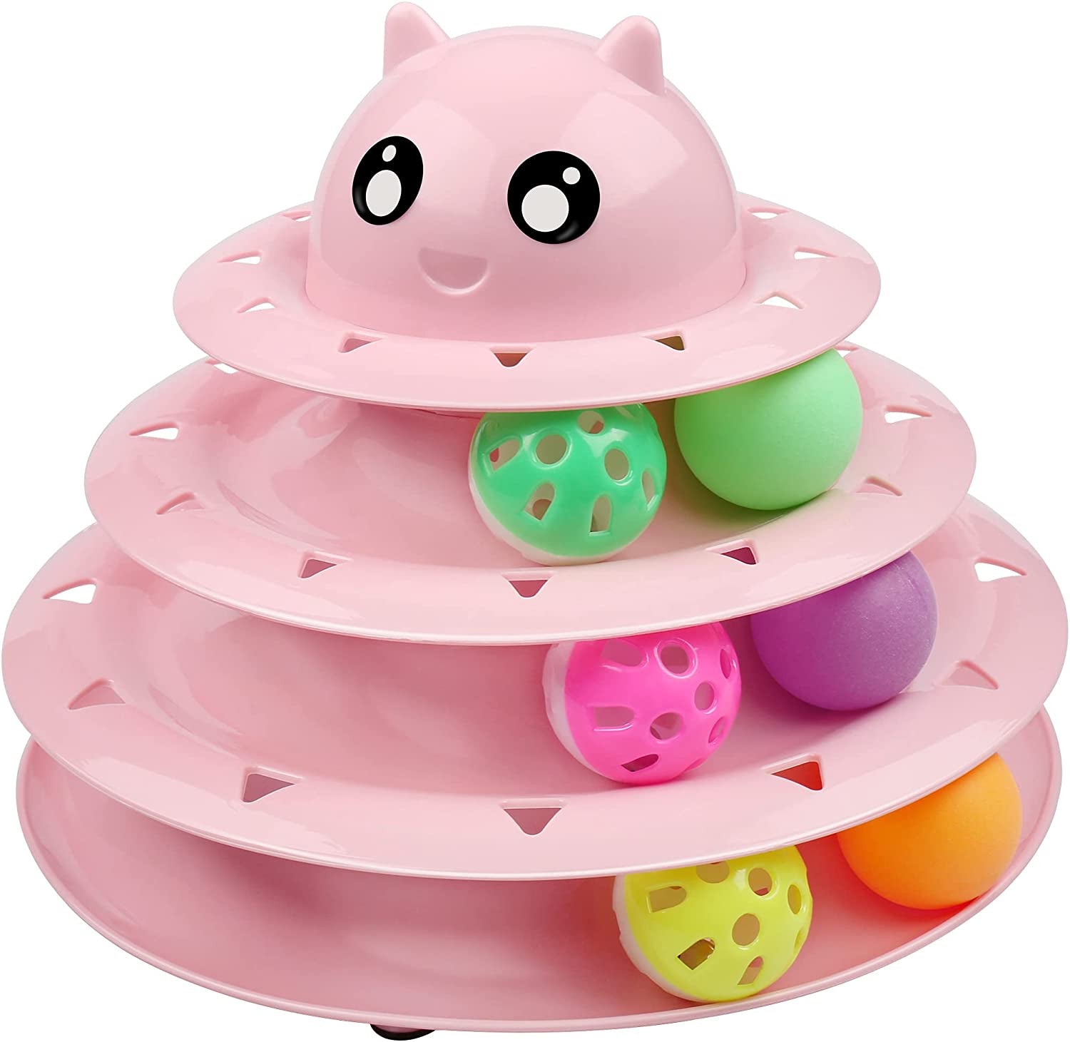 upsky-cat-toy-roller-3-level-turntable-cat-toys-balls-with-six-colorful-balls-interactive-kitten-fun-mental-physical-exercise-puzzle-kitten-toys