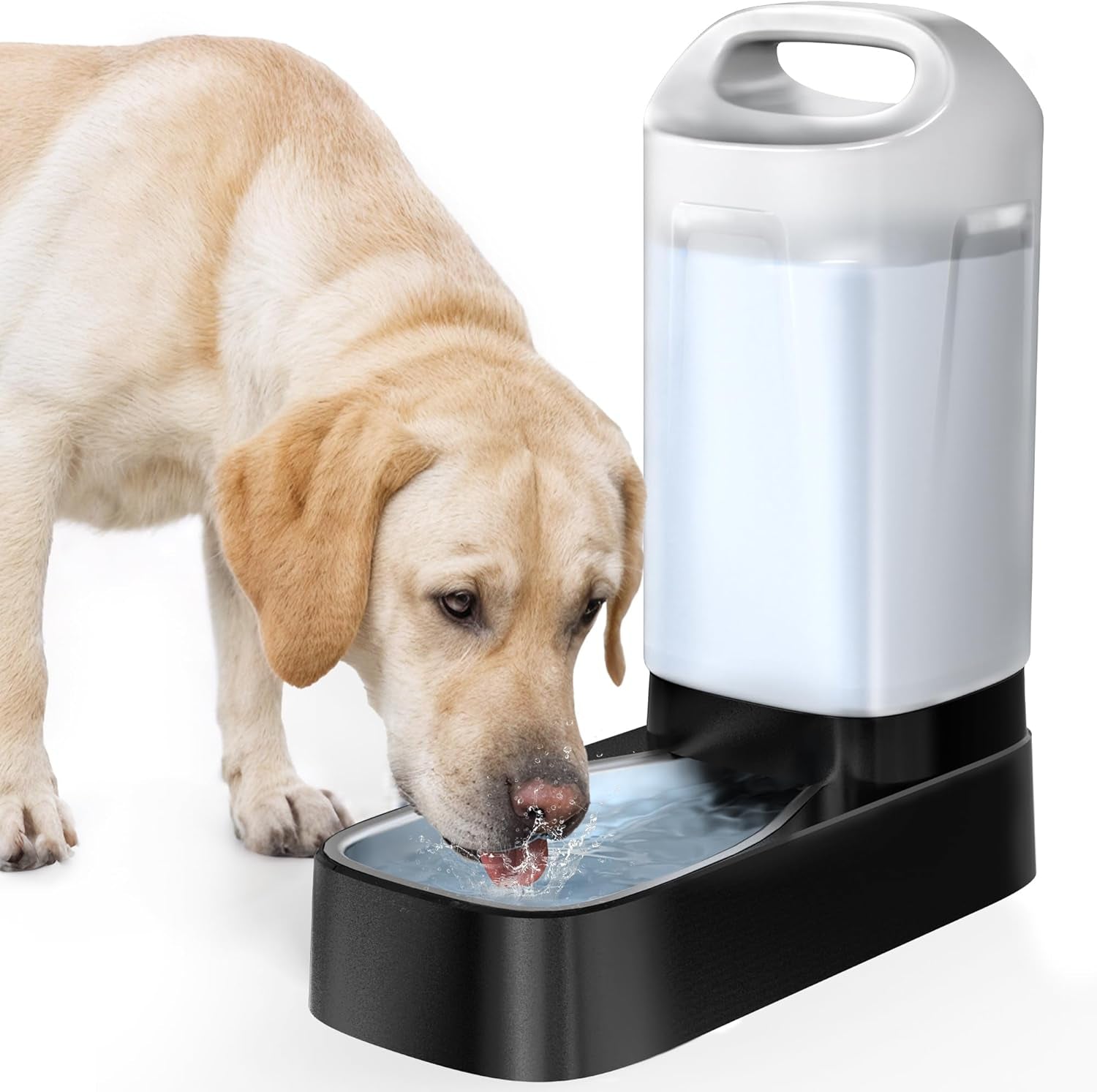 automatic-dog-water-bowl-dispenser-2-4-gallon-stainless-steel-gravity-pet-water-feeder-with-ergonomic-handle-design-anti-splash-drinking-bowl-without-filter-easy-to-clean-multi-pet-use