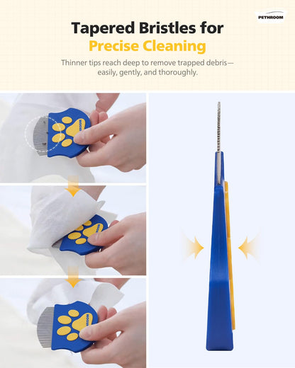 PETHROOM Professional Eye Comb for Pets, Stainless Steel Tear Stain Remover | Gentle Round-Head Grooming Tool for Cats & Dogs, Compact & Portable for Eye Gunk Removal7