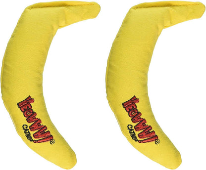 Yeowww! Yellow Banana Catnip Toy (2 Pack)2