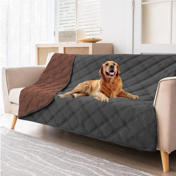 SUNNYTEX Waterproof & Reversible Dog Bed Cover Sofa, Couch Cover Furniture Protector for Pets(68 * 82")5