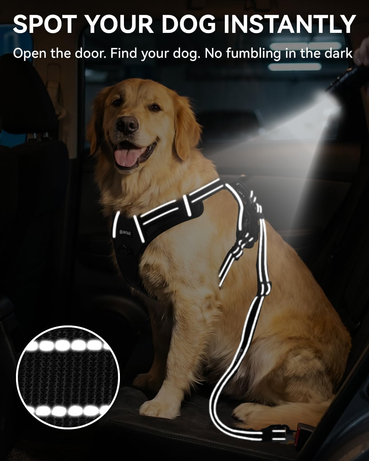 joytale-3-in-1-bungee-dog-seat-belt-for-car-medium-and-large-dogs-black-seatbelt-buckle-latch-cargo-hook-shock-absorbing-360-swivel-slide-to-lock-zinc-buckle-for-distraction-free-driving