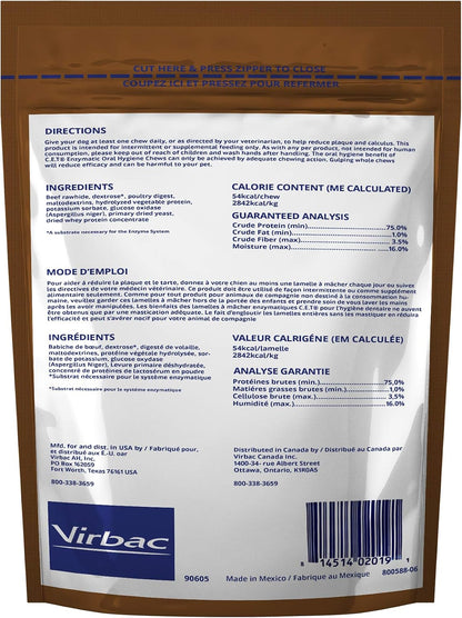 Virbac C.E.T. Enzymatic Oral Hygiene Chews, Extra Large Dog, 30 Count2